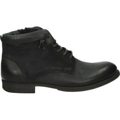 Botki męskie - 381216 CARBON. Czarne botki męskie Venezia, z gumy. Za 169,00 zł.