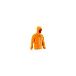Kurtka puchowa Alpinism Light męska. Pomarańczowe kurtki męskie SIMOND, s, bez wzorów, z materiału, bez kaptura. Za 299,99 zł.