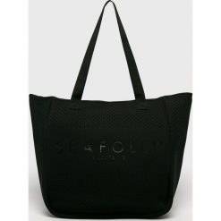 Seafolly - Torebka. Czarne torebki klasyczne damskie Seafolly, bez wzorów, z materiału, casualowe, na ramię, duże, bez dodatków. W wyprzedaży za 169,90 zł.