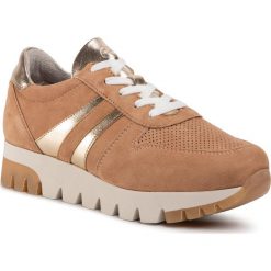 Sneakersy TAMARIS - 1-23749-24 Camel/Lt. Gold 313. Pomarańczowe półbuty damskie Tamaris, z zamszu. Za 319,00 zł.