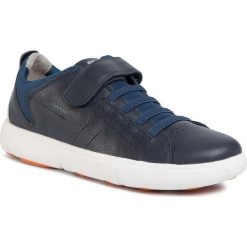 Sneakersy GEOX - J Nebcup B. B J02AZB 04614 C0820 S Navy/Orange. Niebieskie trampki chłopięce Geox, bez wzorów, ze skóry, na rzepy. Za 349,00 zł.