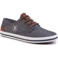 Tenisówki BUGATTI - 321-50205-6950-1163 Dark Grey/Cognac. Szare półbuty męskie Bugatti, na co dzień, bez wzorów, z gumy, klasyczne, bez zapięcia. W wyprzedaży za 169,00 zł.