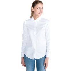 Tommy Hilfiger Essential Koszula Biały. Białe bluzki damskie TOMMY HILFIGER, s, bez wzorów, z bawełny, bez kołnierzyka, z długim rękawem. Za 395,95 zł.