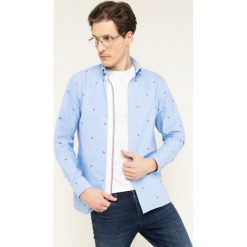 Koszula TOMMY HILFIGER Th Fil Coupe MW0MW12204. Niebieskie koszule męskie TOMMY HILFIGER, xxl, bez wzorów, z bawełny, casualowe, bez kołnierzyka, bez rękawów. W wyprzedaży za 339,00 zł.