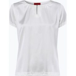 T-shirty damskie: HUGO – T-shirt damski z dodatkiem jedwabiu – Nisena, beżowy
