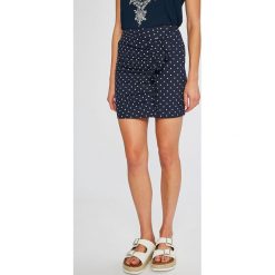 Answear - Spódnica Stripes Vibes. Białe spódniczki damskie ANSWEAR, na co dzień, s, bez wzorów, z bawełny, mini, proste. W wyprzedaży za 34,90 zł.