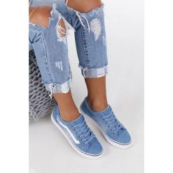 Niebieskie Trampki Jeansowe Sznurowane Casu 630. Niebieskie trampki i tenisówki damskie Casu, z jeansu, na sznurówki. Za 39,99 zł.