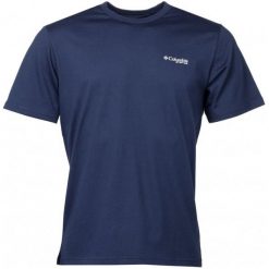 Columbia Koszulka Męska Pfg Tools Elements Short Sleeve Collegiate Navy M. Niebieskie koszulki sportowe męskie marki Columbia, m, z bawełny. W wyprzedaży za 85,00 zł.