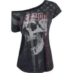 T-shirty damskie: Rock Rebel by EMP Live No More Koszulka damska ciemnoszary