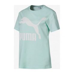 Puma Classics Koszulka Niebieski. Niebieskie koszulki damskie Puma, m, z nadrukiem, z bawełny, bez kołnierzyka, z krótkim rękawem. Za 137,95 zł.