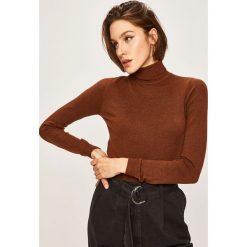 Answear - Sweter. Pomarańczowe swetry damskie ANSWEAR, s, bez wzorów, z poliesteru, bez rękawów, bez kaptura. W wyprzedaży za 69,90 zł.