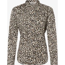 Eterna Comfort Fit - Bluzka damska – łatwa w prasowaniu, beżowy. Brązowe bluzki damskie Eterna Comfort Fit, z nadrukiem, eleganckie, bez kołnierzyka, bez rękawów. Za 249,95 zł.