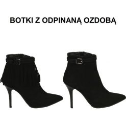 Botki damskie na zamek: Botki - 2322 NERO 1