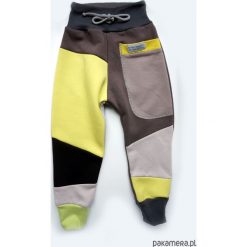 Patch Pants ECO dres 104 - 152 cm żółty i szary. Szare bez kategorii Pakamera, z dresówki. Za 109,00 zł.