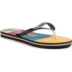Japonki PEPE JEANS - Rake Rainbow PLS70072 Sailor 580. Niebieskie klapki damskie Pepe Jeans, bez wzorów, z jeansu, bez obcasa. W wyprzedaży za 69,00 zł.