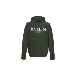 Swetry Ballin Est. 2013 Pocket Hoodie. Zielone swetry klasyczne damskie marki Ballin Est. 2013, s. Za 175,00 zł.