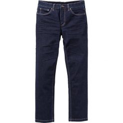 Dżinsy ze stretchem Slim Fit Straight bonprix ciemnoniebieski. Szare jeansy męskie relaxed fit marki bonprix, l, melanż, z dzianiny. Za 59,99 zł.