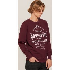 Bluza z fotonadrukiem - Bordowy. Czerwone bluzy męskie rozpinane marki KALENJI, m, z elastanu, z długim rękawem, długie. Za 79,99 zł.