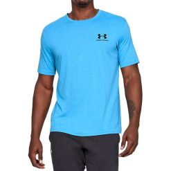 Under Armour Sportstyle Left Chest Tee 1326799-452. Niebieskie t-shirty męskie Under Armour, s, bez wzorów, z bawełny, bez kołnierzyka. W wyprzedaży za 69,99 zł.