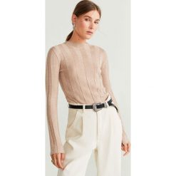 Mango - Sweter Genova. Czarne swetry damskie Mango, s, bez wzorów, z poliesteru, bez rękawów, bez kaptura. Za 99,90 zł.