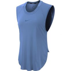 Koszulka Nike City Sleek Cook Tank W Stalowo-Niebieska. Szare bluzki sportowe damskie Nike, na lato, s, bez wzorów, z tkaniny, bez kołnierzyka, bez rękawów, bez kaptura, do biegania. Za 119,99 zł.