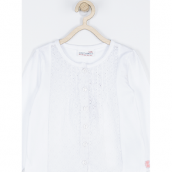 Koszulka. Białe bez kategorii marki BELLE & CUTE, z bawełny, z długim rękawem. Za 49,90 zł.
