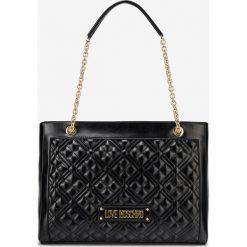 Love Moschino Torebka Czarny. Czarne torebki klasyczne damskie Love Moschino, bez wzorów, z materiału, bez dodatków. Za 1039,95 zł.