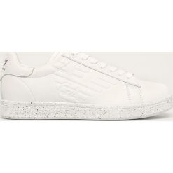 EA7 Emporio Armani - Buty skórzane. Czarne buty sportowe damskie EA7 Emporio Armani, bez wzorów, ze skóry, sportowe. Za 739,90 zł.