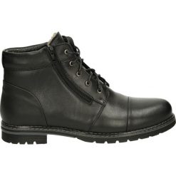 Botki męskie - 2452414W NERO. Czarne botki męskie Venezia, ze skóry. Za 299,00 zł.
