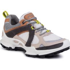 Trekkingi ECCO - Biom C-Trail W Low1 80310351832 Gravel/Volluto/White. Brązowe półbuty damskie ecco, ze skóry, eleganckie, bez obcasa, bez zapięcia. W wyprzedaży za 599,00 zł.