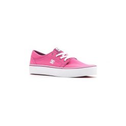 Buty Dziecko DC Shoes DC Trase TX ADBS300084-FUS. Różowe trampki dziewczęce marki DC Shoes, bez wzorów, bez zapięcia. Za 138,96 zł.