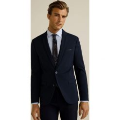 Mango Man - Marynarka Paulo. Niebieskie garnitury męskie marki Mango Man, z elastanu, eleganckie. W wyprzedaży za 174,90 zł.
