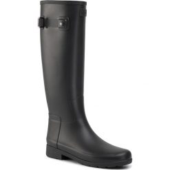 Kalosze HUNTER - Original Refined WFT1071RMA Black. Czarne kalosze damskie Hunter, z aplikacjami, z tworzywa sztucznego. W wyprzedaży za 439,00 zł.