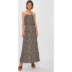 Only - Sukienka. Czarne sukienki damskie ONLY, na co dzień, bez wzorów, z elastanu, casualowe, z okrągłym kołnierzem, bez rękawów, maxi, proste. W wyprzedaży za 99,90 zł.