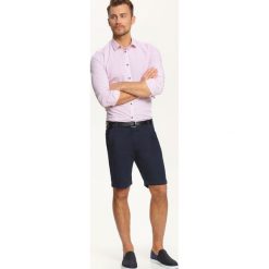 Koszula długi rękaw męska slim fit. Czerwone koszule męskie Top Secret, na lato, m, w paski, z bawełny, eleganckie, z kontrastowym kołnierzykiem, z długim rękawem. W wyprzedaży za 39,99 zł.