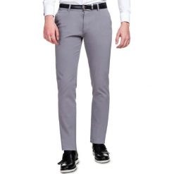 Spodnie STEFANO SMPS000085. Szare spodnie męskie Giacomo Conti, na co dzień, m, bez wzorów, z bawełny. Za 259,00 zł.