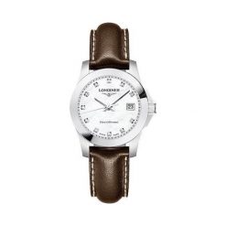 PROMOCJA LONGINES Conquest L3.376.4.87.5. Szare zegarki damskie LONGINES, ze stali. W wyprzedaży za 3160,00 zł.