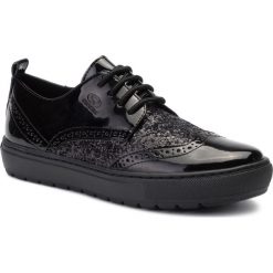 Półbuty GEOX - D Breed A A D922QA 0HHEW C9999 Black. Czarne półbuty damskie Geox, na co dzień, bez wzorów, ze skóry ekologicznej, bez obcasa, bez zapięcia. W wyprzedaży za 199,00 zł.