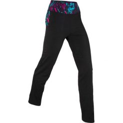 Legginsy sportowe, długie Level 1 bonprix czarny. Czarne spodnie damskie bonprix, bez wzorów, z materiału, na fitness i siłownię. Za 79,99 zł.