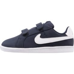 Nike Sportswear COURT ROYALE (TDV) Tenisówki i Trampki obsidian/white. Niebieskie trampki dziewczęce Nike Sportswear, ze skóry. Za 139,00 zł.