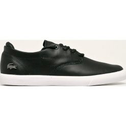Lacoste - Buty skórzane Esparre. Czarne buty sportowe męskie Lacoste, ze skóry, na sznurówki. Za 449,90 zł.
