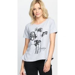 Bluzki damskie: Szary T-shirt See The Sunsup