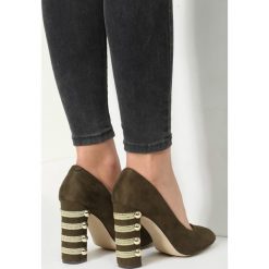 Buty ślubne damskie: Khaki Czółenka Rock With You