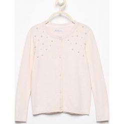 Sweter z koralikami na dekolcie - Różowy. Czerwone swetry dziewczęce marki Reserved. W wyprzedaży za 39,99 zł.