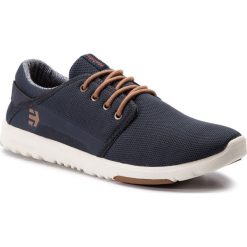 Sneakersy ETNIES - Scout 4101000419 Navy/Gold 470. Niebieskie sneakersy męskie Etnies, na co dzień, bez wzorów, ze skóry ekologicznej, bez zapięcia. Za 299,00 zł.