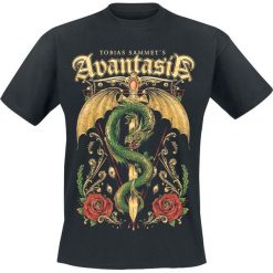 Avantasia Dragon's Sword T-Shirt czarny. Czarne koszulki męskie Avantasia, s, z nadrukiem, z okrągłym kołnierzem. Za 74,90 zł.