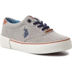 Tenisówki U.S. POLO ASSN. - Alby GALAB4120S9/C1 Grey. Szare trampki chłopięce U.S. Polo Assn., bez wzorów, z gumy, na sznurówki. W wyprzedaży za 159,00 zł.