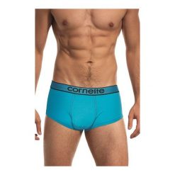 Bokserki Real Men 101/03 Turkusowe. Niebieskie bokserki męskie Cornette, bez wzorów. Za 56,90 zł.