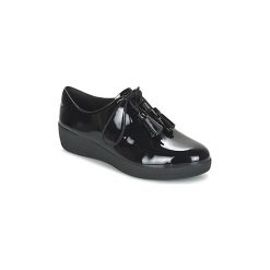 Buty FitFlop CLASSIC TASSEL SUPEROXFORD. Czarne trampki i tenisówki damskie marki FitFlop, bez wzorów, bez zapięcia. Za 495,20 zł.
