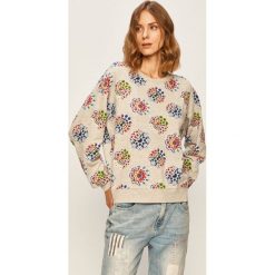 Desigual - Bluza. Szare bluzy damskie Desigual, s, bez wzorów, z bawełny, bez rękawów, bez kaptura. W wyprzedaży za 199,90 zł.